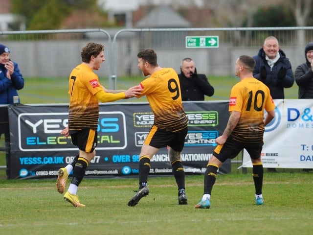Action from Littlehampton Town 3 Haywards Heath Town 2 in the Isthmian League south east division