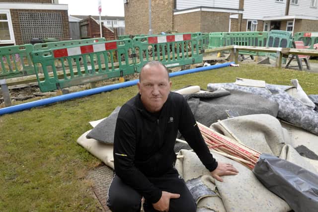 Matthew Warrington was one of the affected residents and said he's been struggling since it happened. (Pic by Jon Rigby)