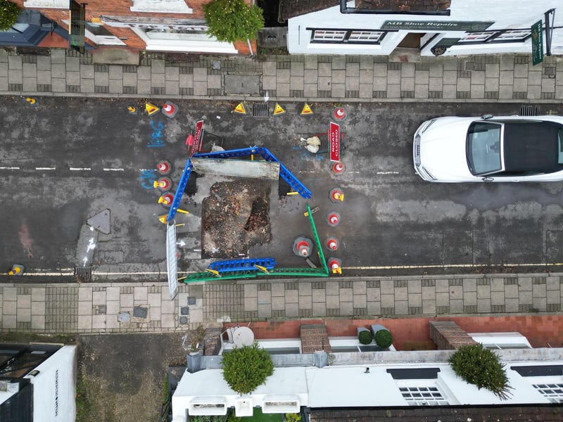 A sinkhole was reported in Church Street in Storrington in October and has still not been repaired