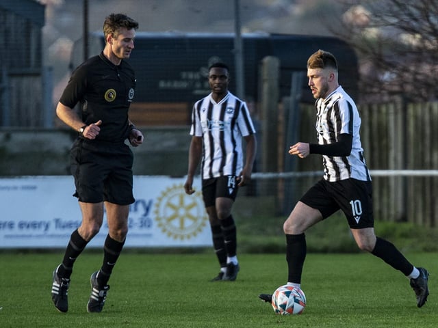 Action from Peacehaven and Telscombe's win over Bexhill United in the SCFL premier
