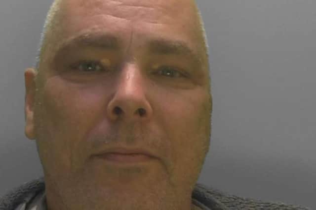 Mark Rumbol, 58 – a scrap dealer of Hewelsfield in Wales – appeared in court in December to face charges of sexual abuse against a teenage girl in Rustington. Photo: Sussex Police