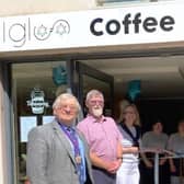 The official opening of the Igloo coffee shop in Hastings