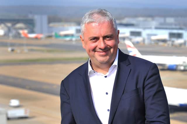 Stewart Wingate, Chief Executive of London Gatwick, is confident the airport's growth plans will be accepted by planning inspectorate and the Secretary of State. Picture: Steve Robards/SussexWorld