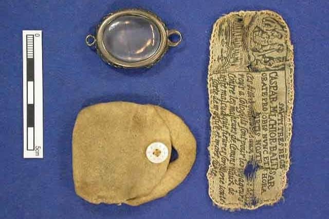 A talisman that was found with William Jackson’s body after his death in prison