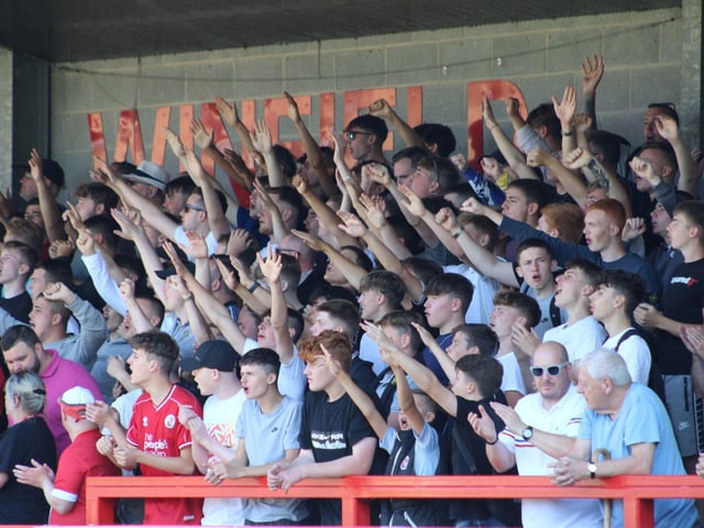 Reds fans at the first home game of the season