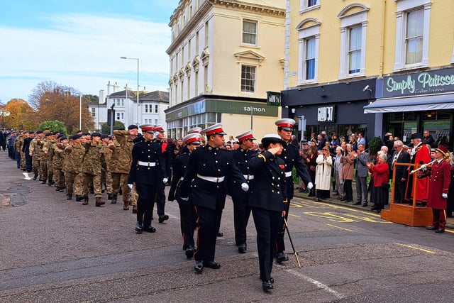 Eastbourne Remembrance service. Picture by Bob Newton