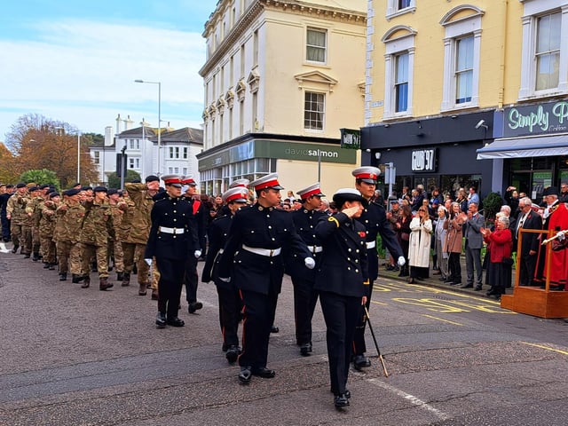 Eastbourne Remembrance service. Picture by Bob Newton
