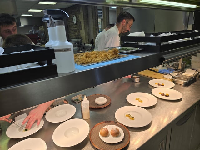 Chef Ben Wilkinson prepares some of the dishes