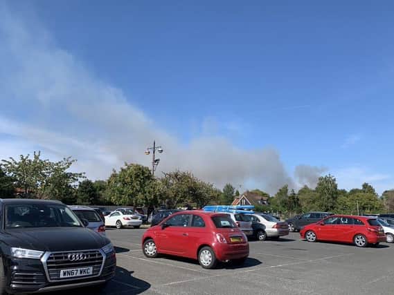 A large fire was reported in Fishbourne this evening (August 9).