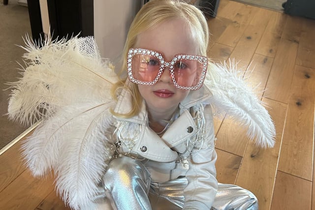 Victoria Emerson sent in this photo of her six-year-old Aria from Vale School in Findon Valley. She is Elton John, inspired by the Little People, Big Dreams book.