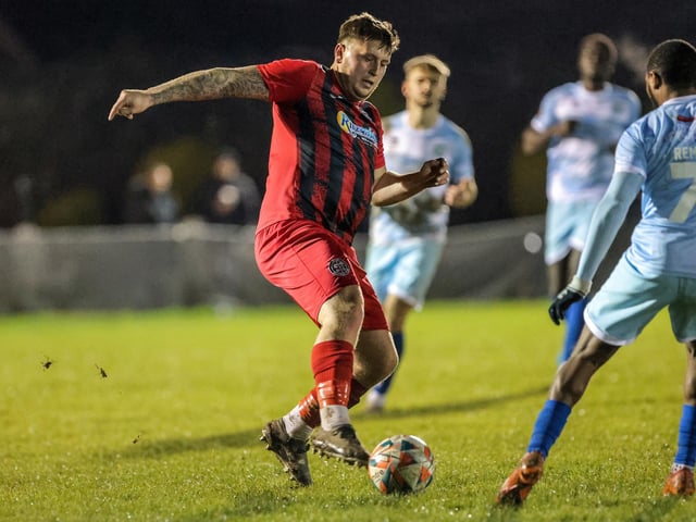 Action from Eastbourne Borough's 2-1 win at Wick in the Sussex Senior Cup