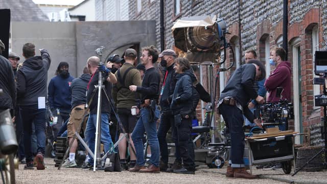 Olivia Colman and Jessie Buckley have begun filming in Arundel for 'Wicked Little Letters'. Photo: Eddie Mitchell
