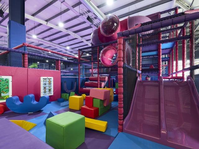 A new indoor activity park has officially opened in Crawley, bringing more than 40 trampolines, interactive games and a range of family attractions to the town.