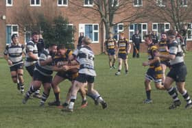 Birthday Boy and try scorer Paul Smith.in action for Eastbourne v Pulborough | Picture by Andrew Hazelden