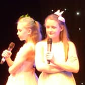 Vocalists Amelie Beauchamp and Ashtyn Roworth at the 2019 Arun Youth Community Awards presentation evening