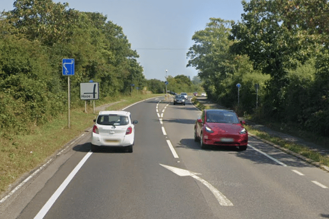 A259 between Pevensey and Bexhill. Photo: Google Maps