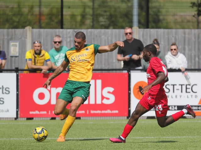 Action from Horsham's pre-season defeat to West Sussex neighbours Worthing