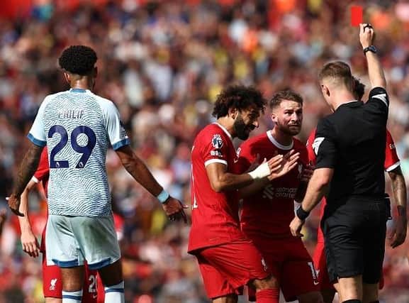 Former Brighton midfielder Alexis Mac Allister was sent-off for Liverpool last weekend in the Premier League
