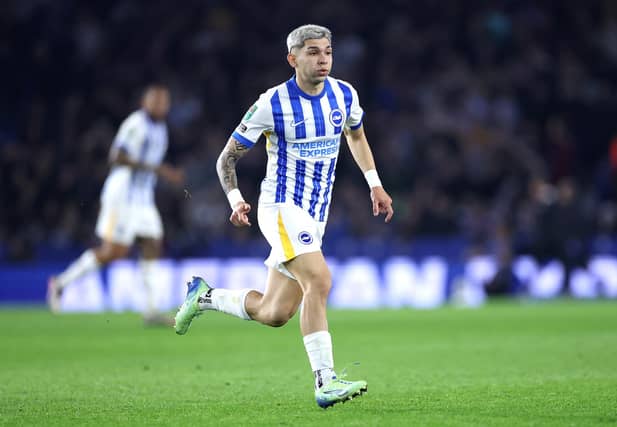 Julio Enciso of Brighton & Hove Albion impressed from the bench against Crystal Palace