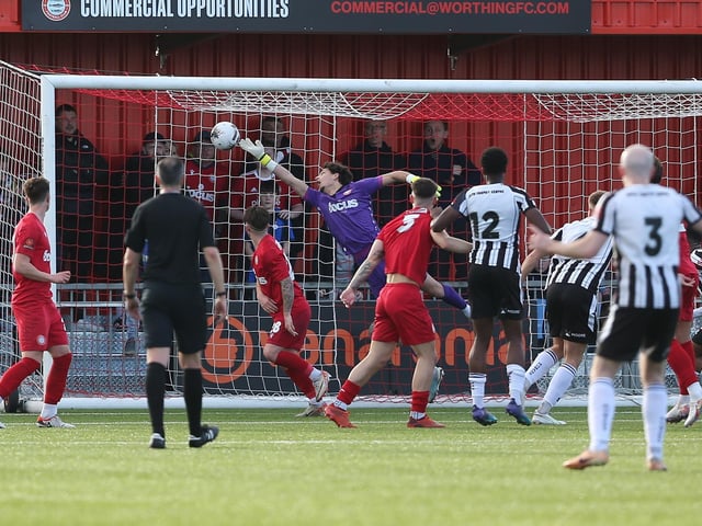 Worthing take on Bath City in front of the TNT Sports cameras at Woodside Road