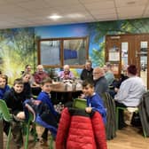 Thakeham Primary School pupils joined older residents for a 'cuppa and a chat' at Chanctonbury Leisure Centre