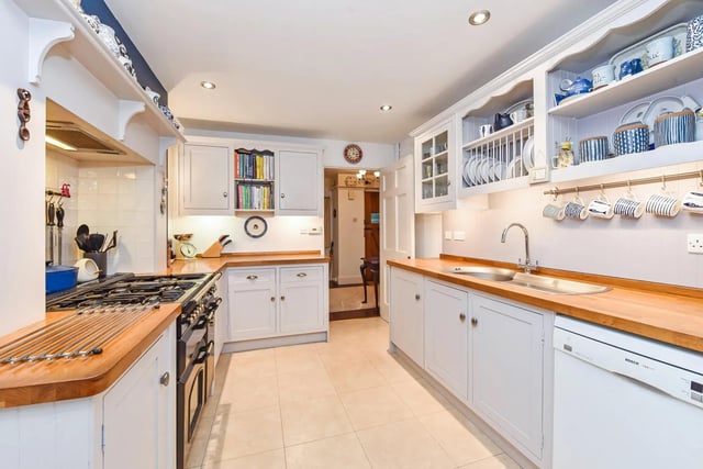 The property's beautifully appointed kitchen.