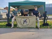Royal Air Force Tactical Communications Wing veterans on previous 48-hour non-stop walking event.