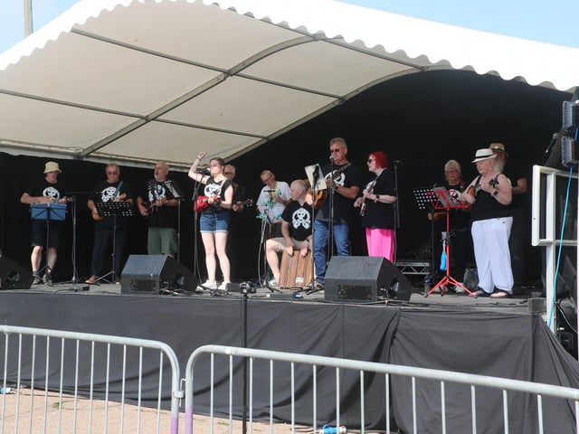 Hastings Old Town Carnival Week 2024, photo Roberts Photographic: Opening Ceremony and the RNLI concert to celebrate the 200th anniversary of the Royal National Lifeboat Institution - 1824 to 2024.