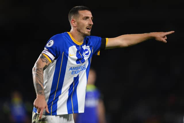 Lewis Dunk said Brighton are just missing ‘a bit of luck’ after four games without a win under Roberto De Zerbi. (Photo by Mike Hewitt/Getty Images)