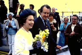The Queen at the formal opening of Brighton Marina in 1979
