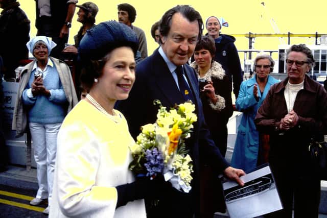 The Queen at the formal opening of Brighton Marina in 1979