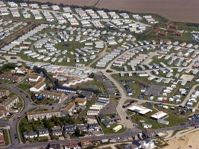 Aerial photo taken 2005: Camber