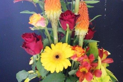 One of the floral arrangements by Katharine Horwood
