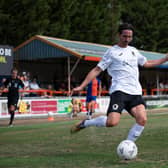 Greg Luer won it for Horsham at Slough Town. Pictures by McCartney Martin