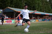 Greg Luer won it for Horsham at Slough Town. Pictures by McCartney Martin
