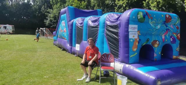 Adrian McGreevy, deputy headteacher at Walberton and Binsted CofE Primary School, at the summer fair. The event was sponsored by Vistry Group, which is building new homes at Avisford Grange in Walberton