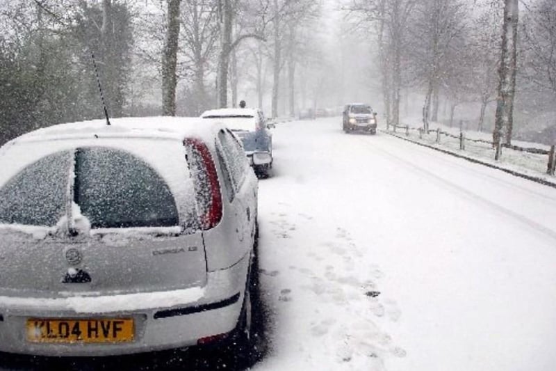 See the spring snow that shocked West Sussex in April 2008 – in pictures