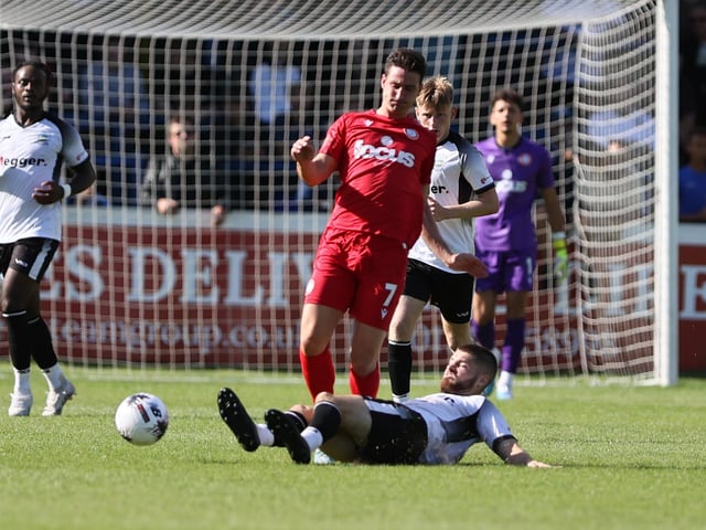 Action from Worthing's win at Dover in National League South