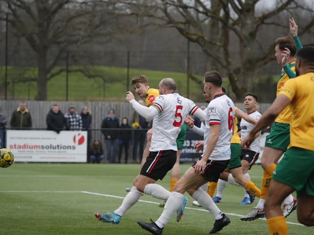Promotion-chasing Horsham FC were held to a 1-1 draw at home by visiting Chatham Town