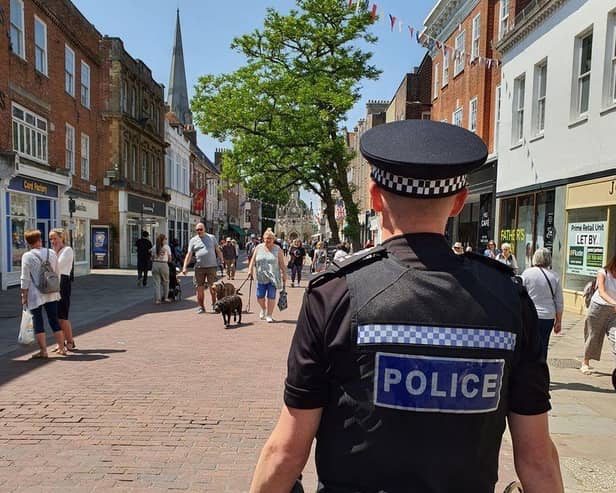 Police officers have been patrolling the city following reports of antisocial behaviour near the cathedral.