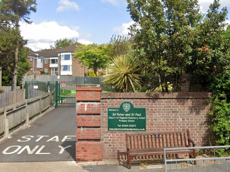 St Peter and St Paul Church of England Primary School in Buckhurst Road, Bexhill-on-Sea, TN40 1QE.