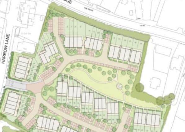 The Ridge development proposed layout (Credit: Hastings planning portal)