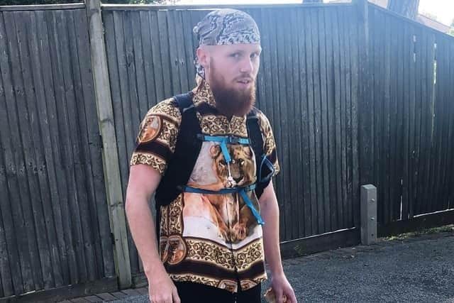 Russell ‘Russ’ Cook, 26, plans to run the equivalent of 360 marathons in 240 days – 31 miles (50km) every day, with no rest days.