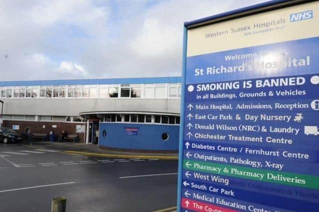 A proposed external air handling unit and overhead ductwork at St Richard’s Hospital’s laundry room has been refused.