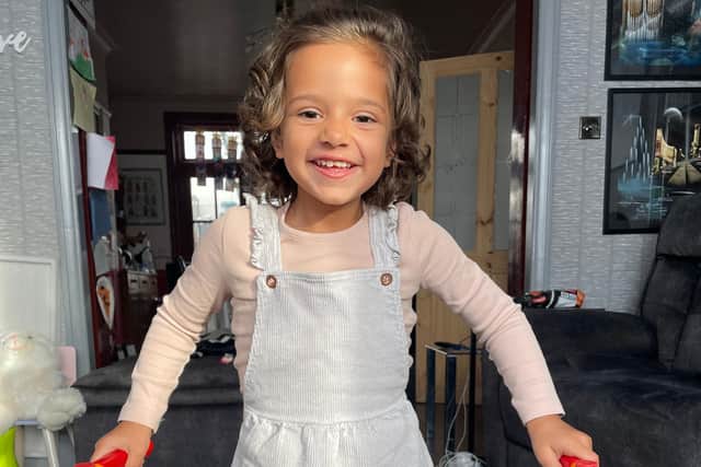 Yasmin Roper hopes to take unsupported steps when she meets Santa this Christmas