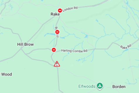 Rogate Road was reported as closed in both directions, on Saturday morning (October 10). Photo: AA Traffic News