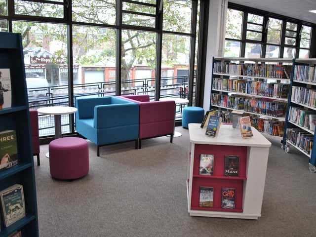 Worthing Library reopened in June 2021 after being closed for renovation for nine months