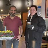 Delivering Flowers to Cafe Ringmer 