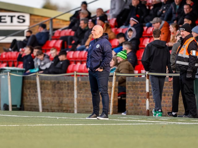 Action from Eastbourne Borough's vital win over Farnborough