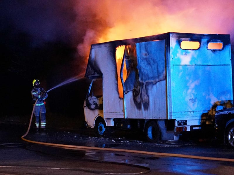 Firefighters at the scene. Picture: Dan Jessup